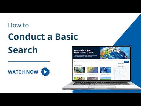 How To: Conduct a Basic Search