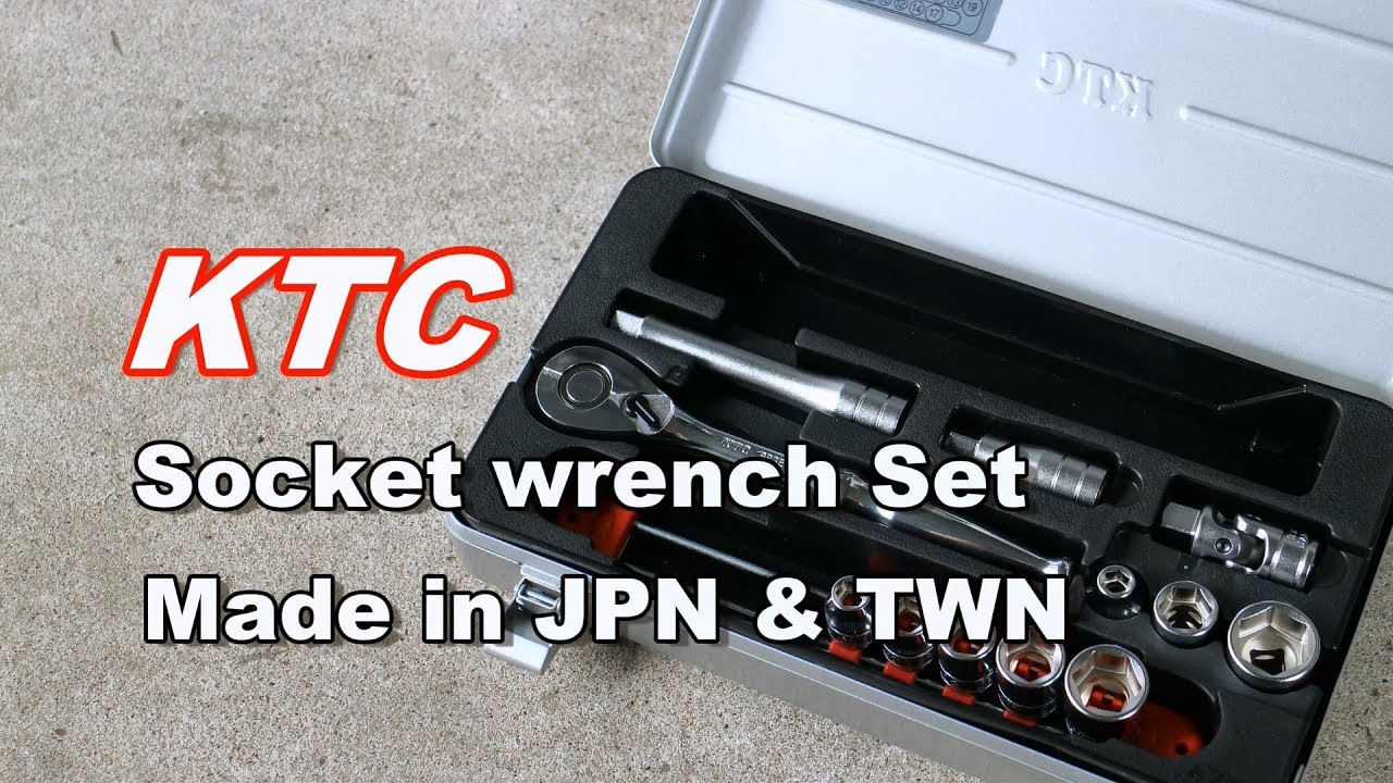 KTC「9.5sq.ソケットレンチセット TB308」を購入開封とスーパーカブ