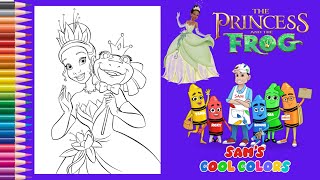 Coloring Disney Princess Tiana | Disney Princess Tiana Coloring Pages