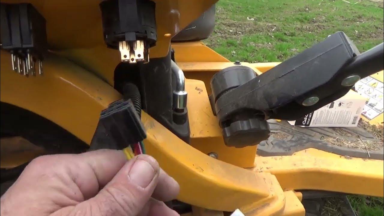 How to install an hour meter on the cub cadet zt1 54 zero turn mower