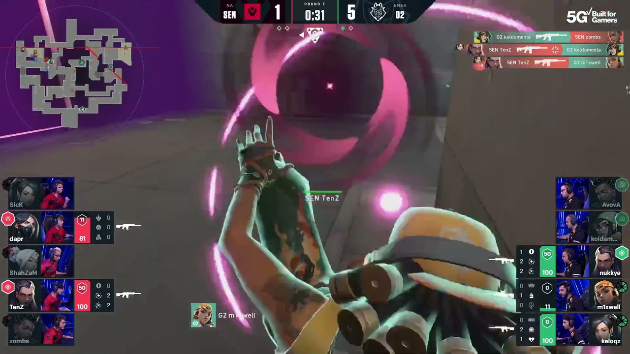 SEN Tenz Ace vs G2 Esports