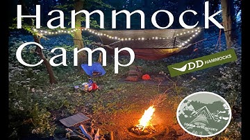 DD Frontline and DD 3x3 Tarp First Time Setup | Mods for Hammock Camping | Woodland Solo Overnight |