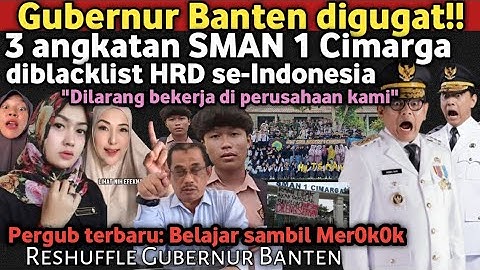 Gubernur Banten digugat! Siswa SMAN 1 Cimarga diblacklist HRD se-Indonesia, masa depan kalian suram!