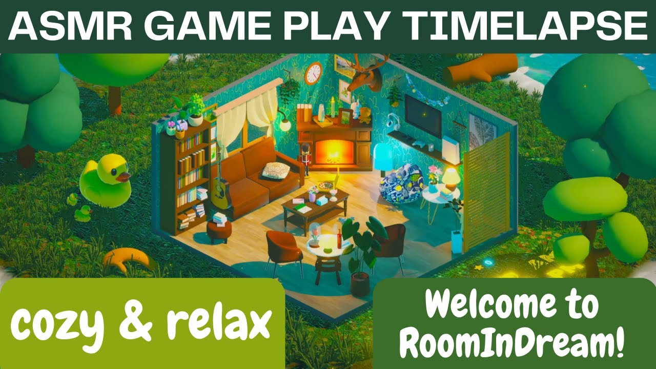 Indie Cozy Game | ASMR| Room In Dream | The Process of decorating a ...