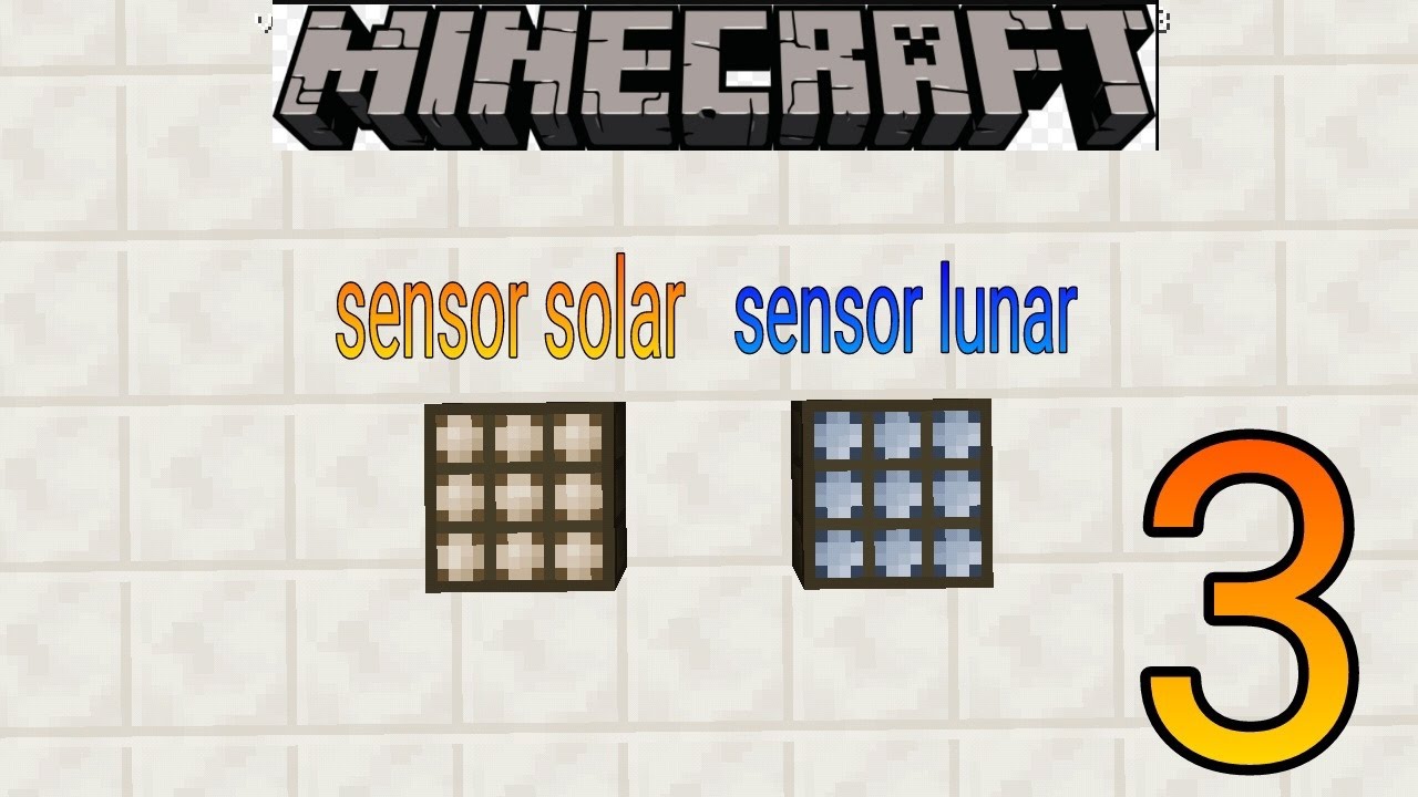 Como funciona o *sensor solar* e o *sensor solar* - tutorial de redstone Ep#3