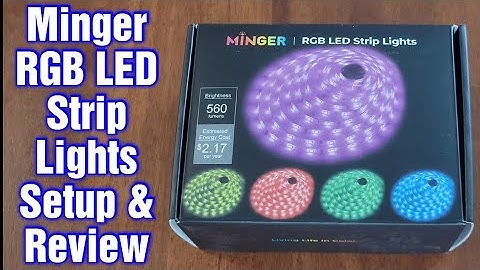 Minger RGB LED Strip Lights Setup & Review