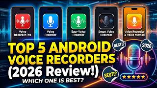 Top 5 Best Voice Recorders for Android Phone (2026 Review) | Best Free & Pro Recording Apps? screenshot 2
