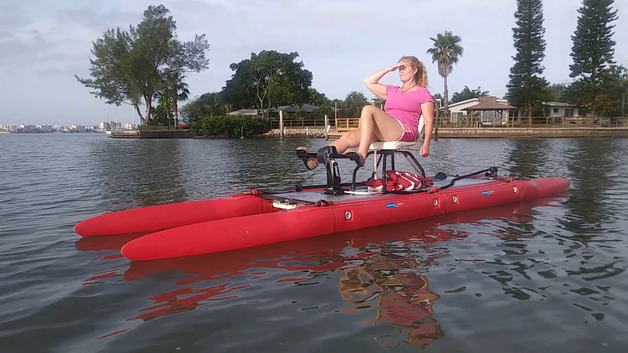 Pedaldrive Expandacraft Paddlecat test. YouTube