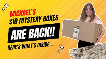 マイケルの 10 ドルのミステリー ボックスを公開 📦 | クラフターのための最高の秘密!