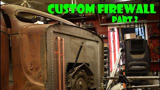 Custom Firewall  Part 2  1937 Rat Rod  Update 61