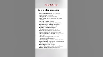 Idioms for speaking 📗✅ #english #idioms #shorts