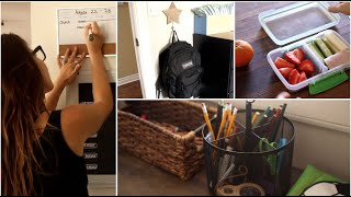 Back To School Prep (Cleaning, Organizing, Lunches, Supplies)