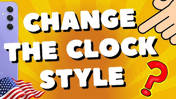 How do I change the clock style on my Samsung Galaxy A54 5G, A53, A52s, A55 Lock screen