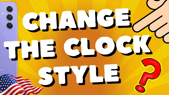 How do I change the clock style on my Samsung Galaxy A54 5G, A53, A52s, A55 Lock screen