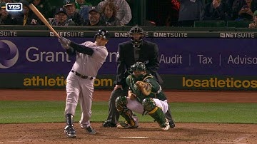 NYY@OAK: Beltran extends the lead with a two-run shot