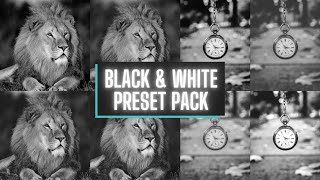Turn Your Photos Timeless: Black and White Lightroom Presets Pack 🖤