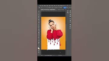 Dripping Effect | Splatter Effect | in Adobe Photoshop #photoshopshorts