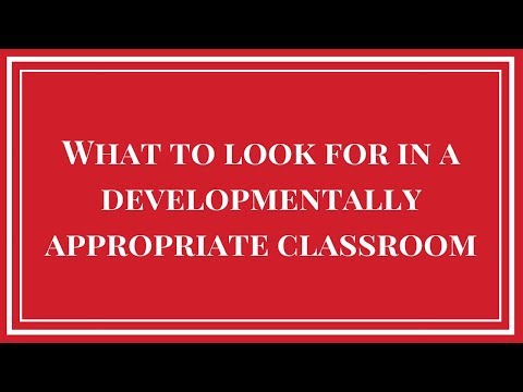 Video: Hvad er et udviklingsmæssigt passende klasseværelse?