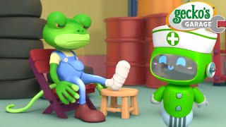 😔 Gecko Breaks His Leg 😔 | Gecko's Garage | Cartoons For Kids | Toddler Fun Learning