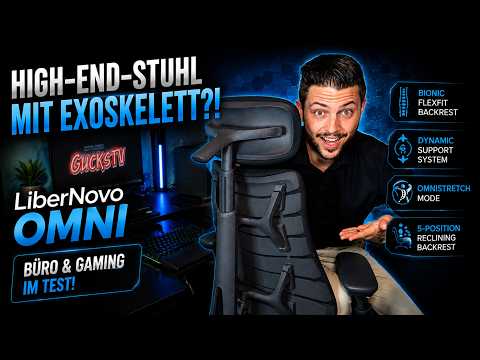 High-End Chair with an Exoskeleton! 🦾😳 LiberNovo Omni – Office & Gaming with OmniStretch Massage ...