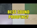 What is the best material for soundproofing?