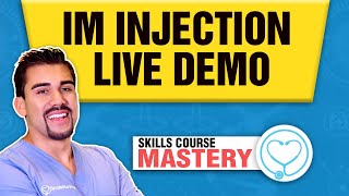 Intramuscular Injection Demonstration | Nursing Skills Demo