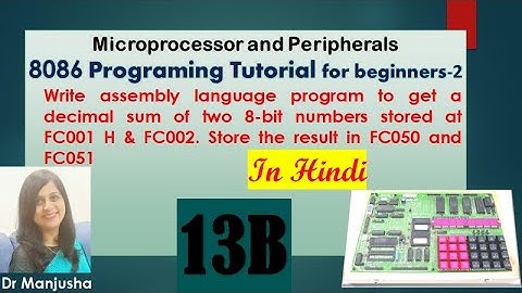 8086 program to add two 8-bits  bcd numbers