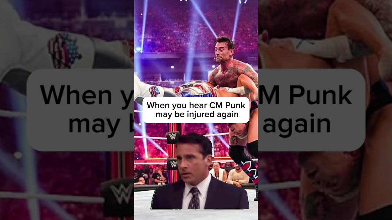 Potential CM Punk injury before WrestleMania #wwe #cmpunk #fyp