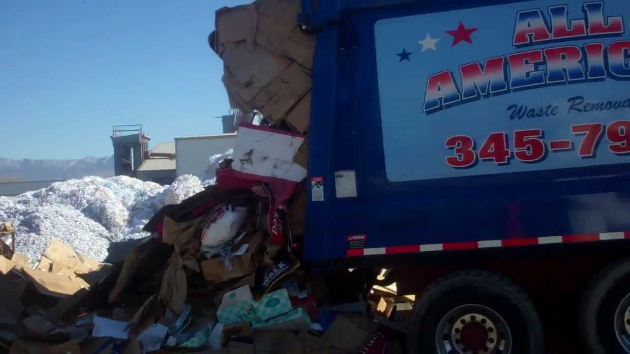 AAWR unloading at Master Fibers Recycling & Sandoval County Landfill