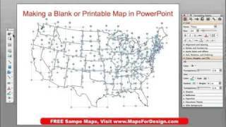 How to Make a Printable, Blank, Outline USA or World Map from PowerPoint • MapsForDesign.com