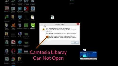 How to quick Solve Camtasia Studio 9   could not load asset  library error in 45 Sec