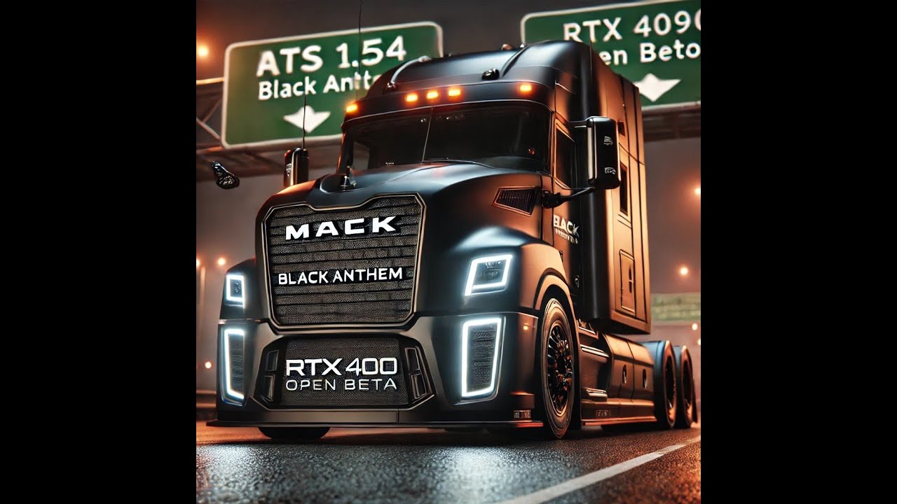 **🚛 ATS 1.54 Open Beta! | Black Anthem Beast Mode 🔥 | RTX 4090 4K Ultra Realism!**
