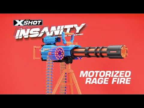 X-shot Insanity Motorized Rage Fire With Tripod 
