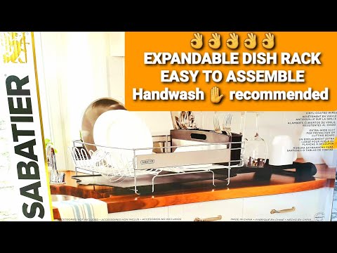 UNBOXING SABATIER EXTENDABLE DISH RACK 👌👌👌👌 