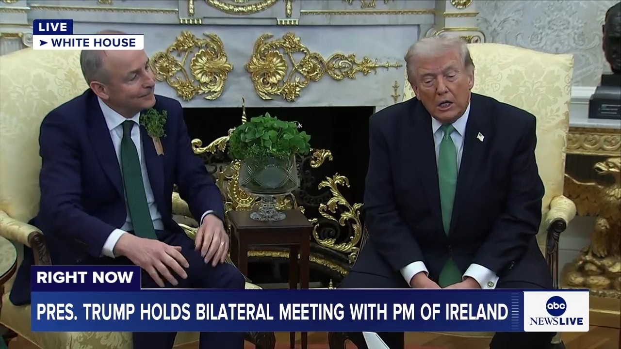 LIVE: President Trump holds bilateral meeting with prime minister of Ireland