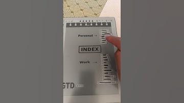 BOOX GO 10.3 with custom made INDEX for notes #e-ink #productivityhacks #boox