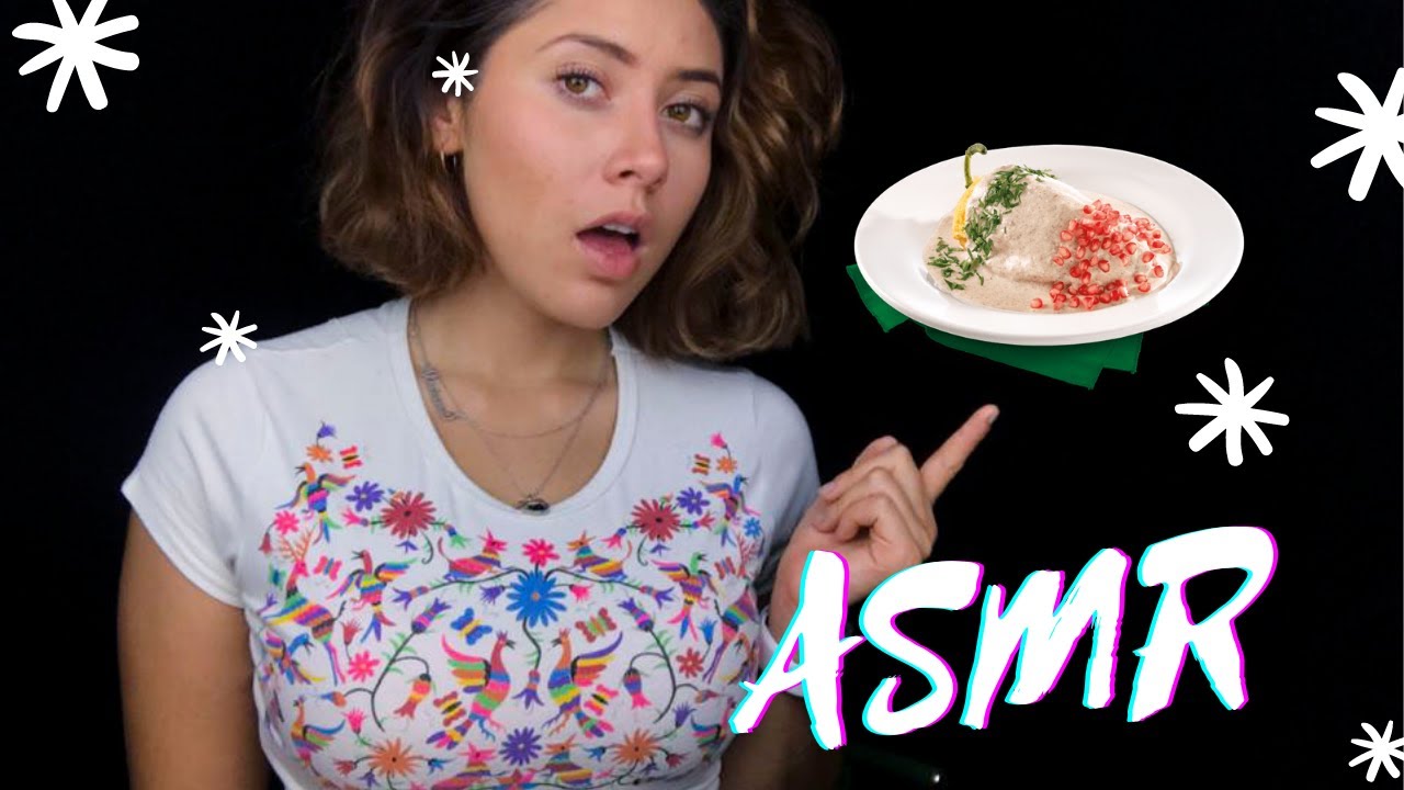 Me enchilé 👅  Comiendo chile en nogada ✨  ASMR en español