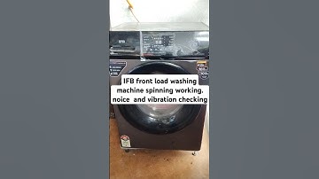 IFB front load washing machine spinning working. noice  and vibration checking #ifb #service #india