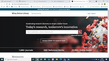 Wiley Online Library - Search