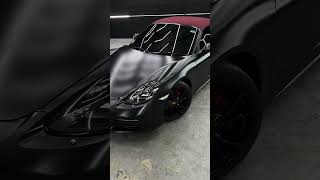 Porsche – Silver ➝ Satin Matte Black Full Body Colour Change 🔥🖤