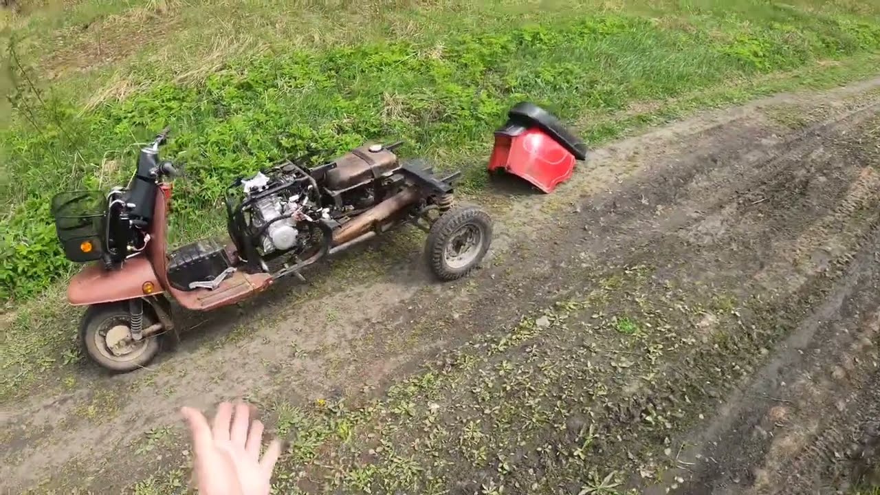 Безбашенный Мотороллер муравей. 300 кубов 174MN 26сил