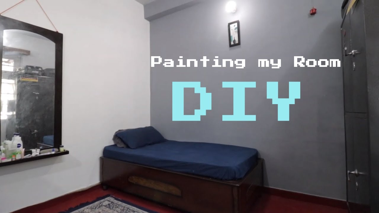 Painting my room Grey and white TIMELAPSE DIY YouTube