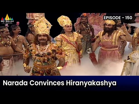 Narada Convinces Hiranyakashya To Release Sachi Devi | Episode 150 | Om Namah Shivaya Telugu Serial - SRIBALAJIMOVIES