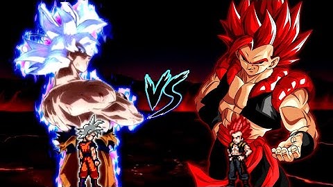 Son Goku DBS V7 OP (all form) VS Evil Gogeta SSJ V3 OP in Jump Force Mugen