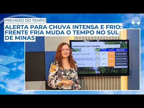 Alerta para chuva intensa e frio: frente fria muda o tempo no Sul de Minas