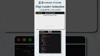 Smooth Page Loader Animation Using HTML CSS JavaScript