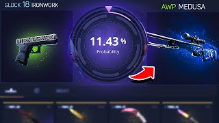 Tried to HIT %10 CHANCE on UPGRADE!? (Hellcase)