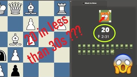 So I got 20 in puzzle rush in 30 seconds...