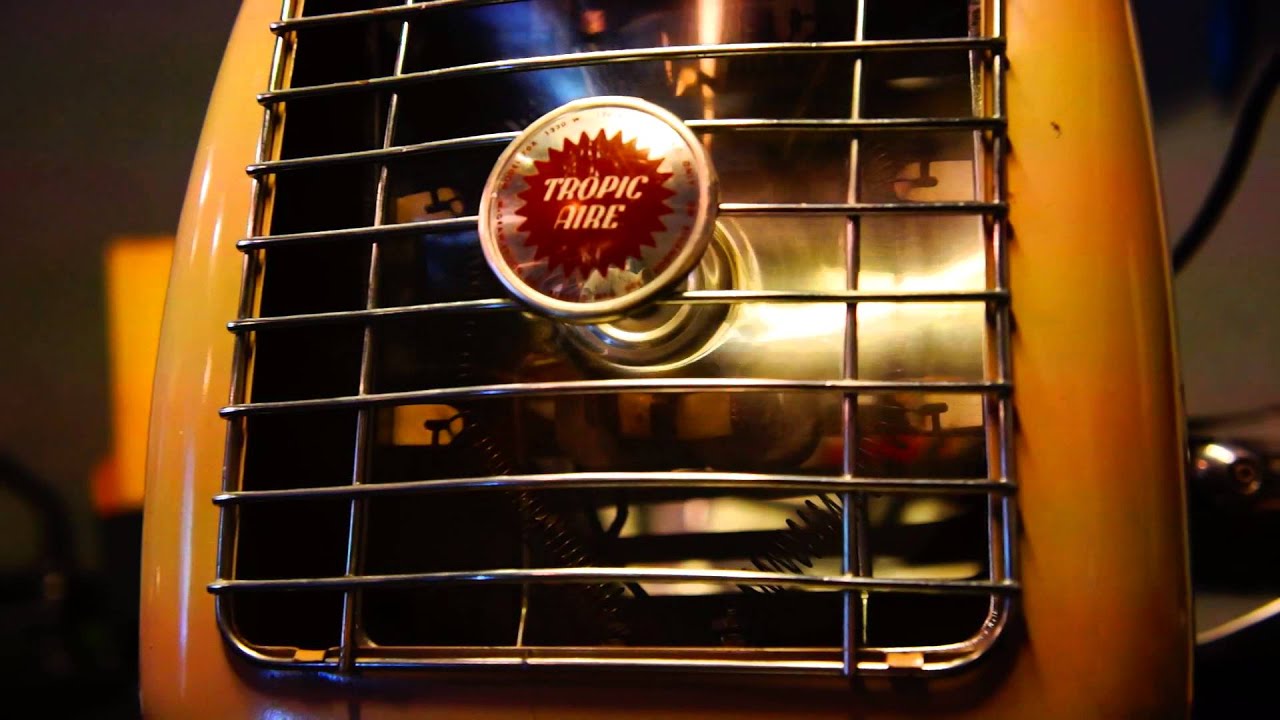 vintage fan heater TROPIC AIRE - YouTube