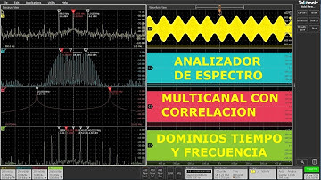 Analizador de Espectro RF| FFT| Spectrum View| Osciloscopios Digitales Tektronix MSO 4 5 6